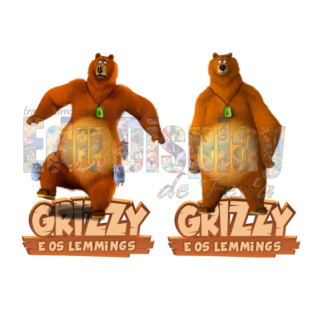 Grizzy e os Lemmings Display Kit 10 Peças