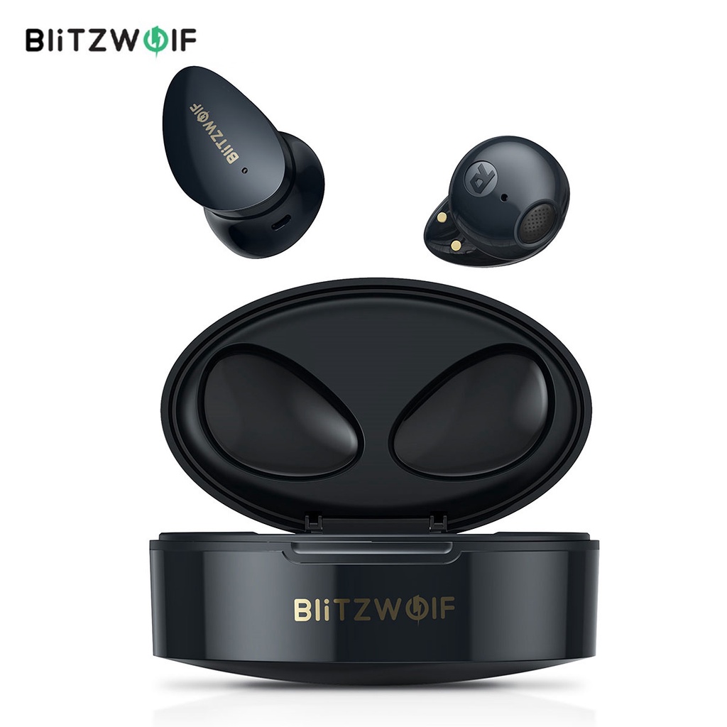 BlitzWolf BW-FPE2 TWS Fone De Ouvido bluetooth Earbuds 13mm Grandes Drivers AAC HiFi Sound 20h De Longa Duração Com Microfone