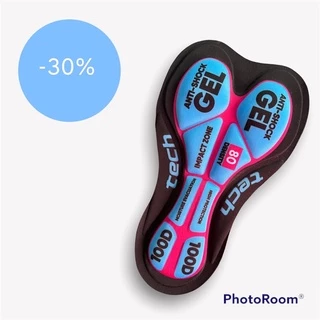 Forro Pad Ciclismo Em Gel Tri Densidade 100