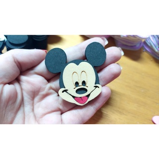 50 Apliques em eva (Mickey rosto)