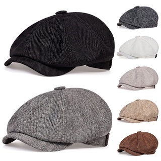 Novo Chapéu Retro Espinha De Peixe Boinas Moda Homem Linho Boné Plano Primavera E Outono Mulher Pintor Bonés Newsboy Chapéus Octogonais Casual Caminhão Pode Dar Presentes