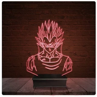 Abajur Luminária Acrílico Led - Dragon Ball