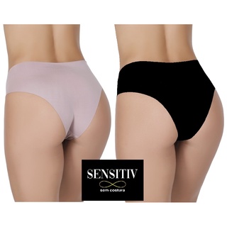 kit com 10 calcinhas tangão sensitiv sem costura corte laser original