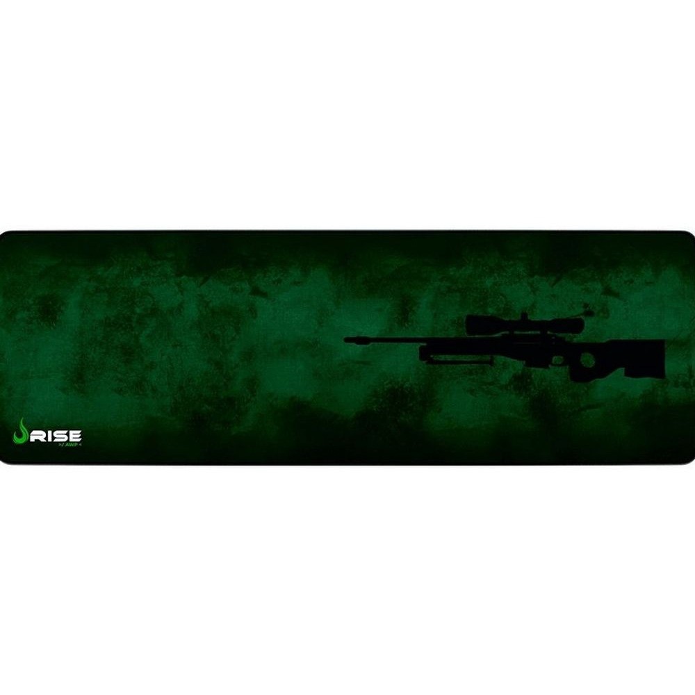 Mouse Pad Gamer Rise Mode Sniper Green Extended 90x30cm | Shopee Brasil