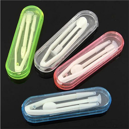 Pinças Coloridas Para Inserção De Lentes De Contato com Sucção
