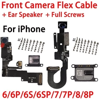 Cabo Flexível Da Câmera Frontal Facial + Alto-Falante De Ouvido + Substituição Do Parafuso Conjunto Completo Para iPhone 6 6Plus 6s 6sPlus 7 7Plus 8G 8 Plus