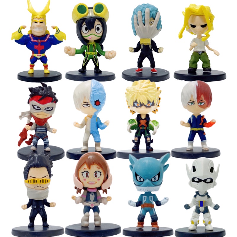 Caixa com 6 Personagens Smash My Hero Academia Banpresto - Action