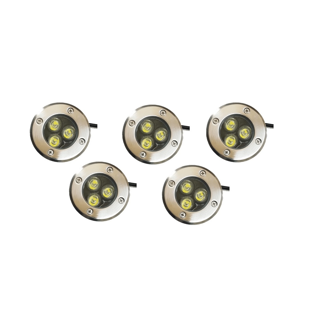 Spot Kit 5 Balizador Luminária Solo Piso Embutir Led 3w Ip67 | Shopee ...