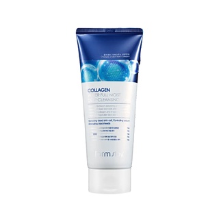 farmstay collagen water full moist deep cleansing foam 180g