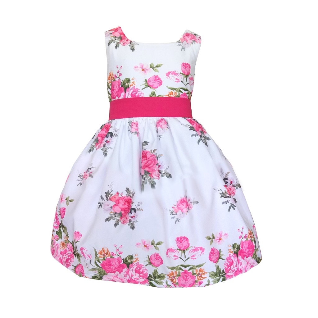 Vestido de best sale daminha florido