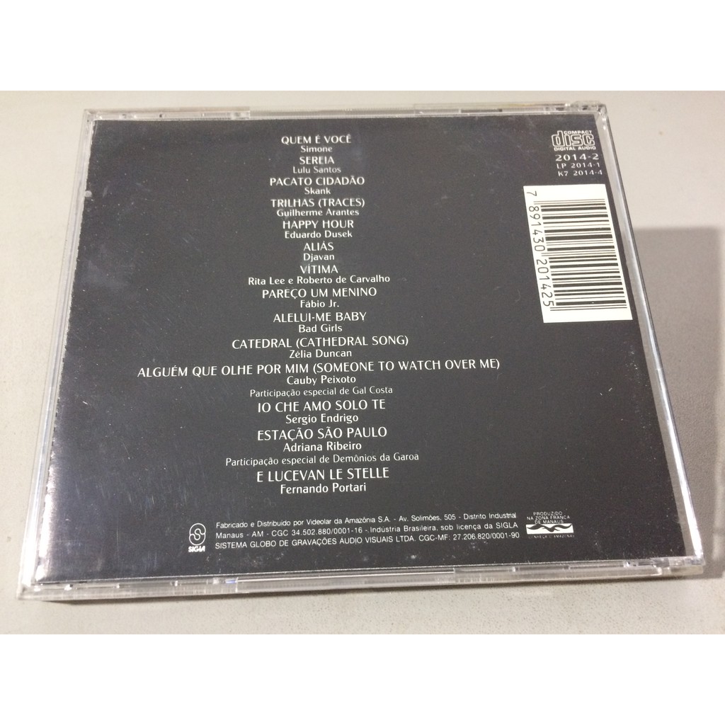 Cd A Próxima Vítima - Nacional 1995 Trilhas Sonoras da Novela (Foto da ...