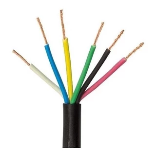 CABO Pp DE COMANDO PRETO 6X1,50 MM 5 METROS