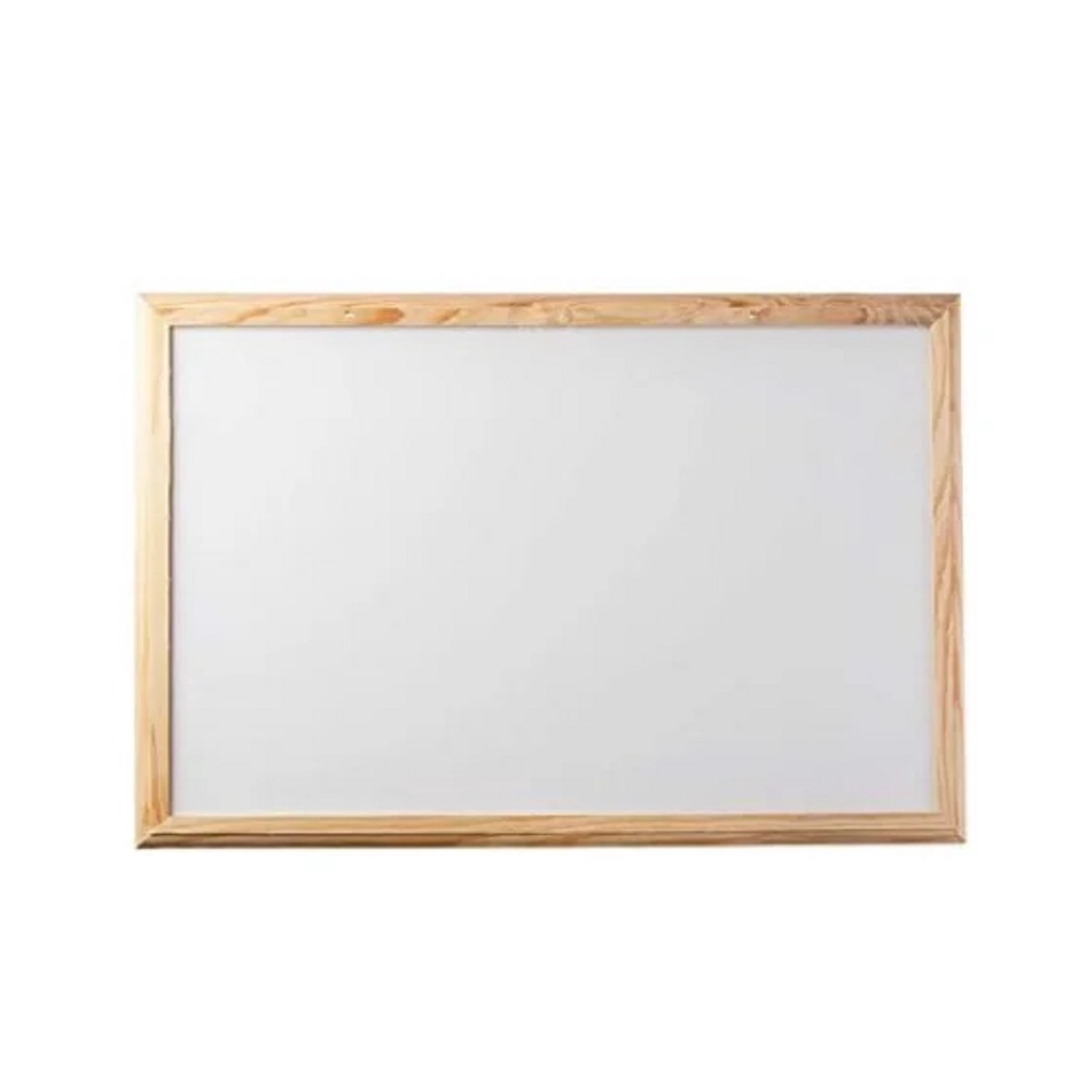 Lousa Branca 30x40 C/ Base De Madeira - Real Seda