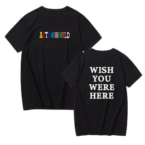 Camiseta Básica Unissex Algodão Astroworld Wish Are Here