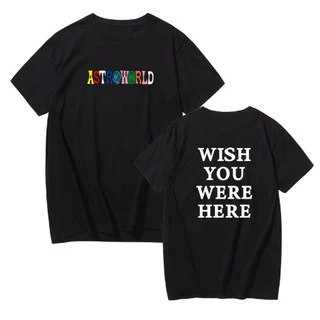 Camiseta Básica Unissex Algodão Astroworld Wish Are Here