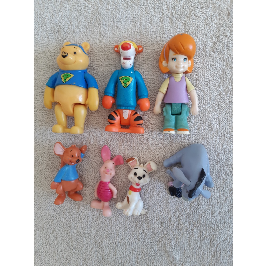 Kit 7 Bonecos Disney Ursinho Pooh e seus Amigos da Mattel | Shopee Brasil