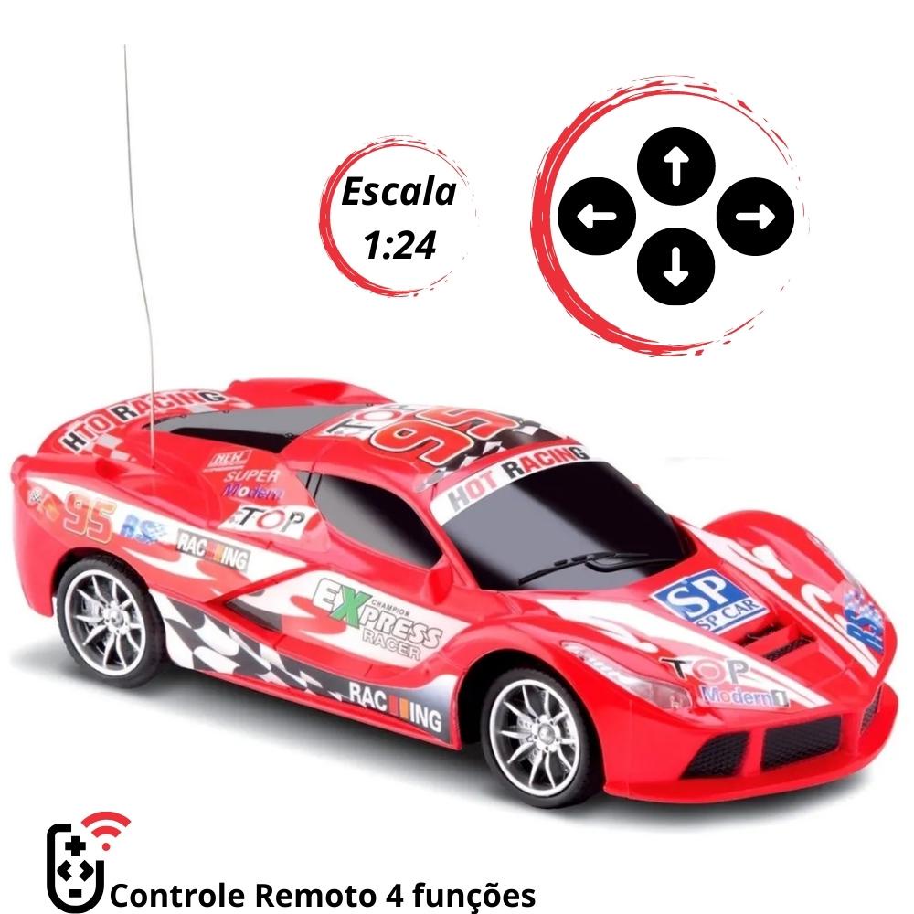 Carro Controle Remoto Drift Esportivo de Corrida 7 funcoes - xf