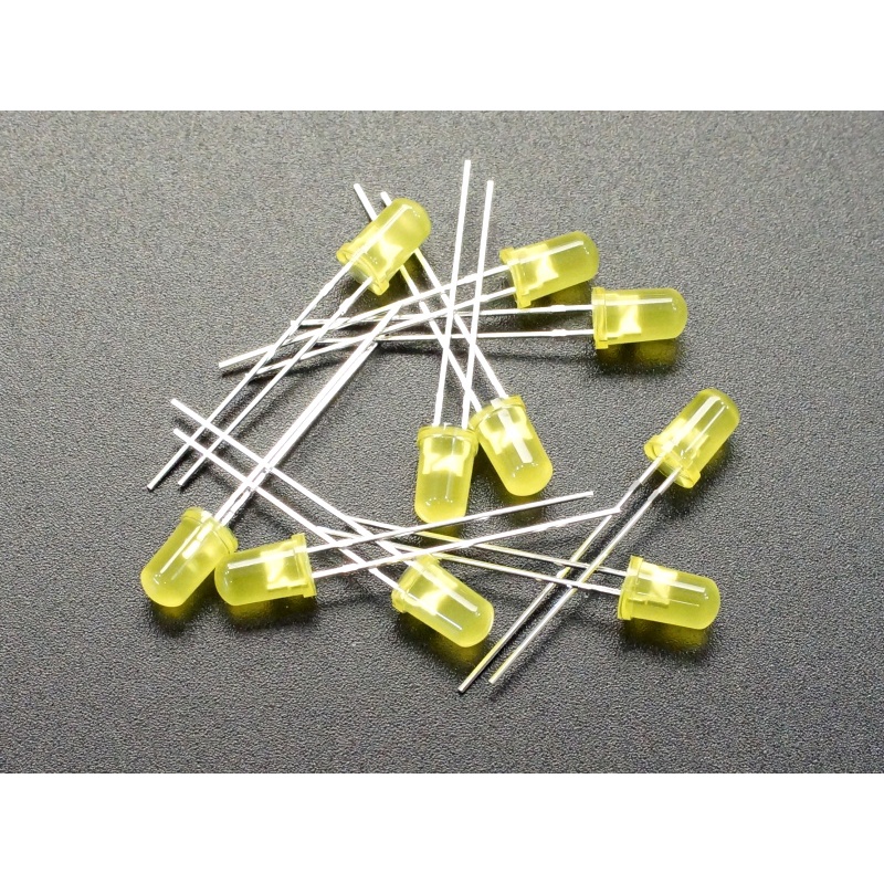 100 Led Amarelo Chipskey Technology Alto Brilho 5mm | Shopee Brasil