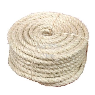 Corda de Sisal 10mm Cor Natural com 40 Metros para Artesanato e Decorações