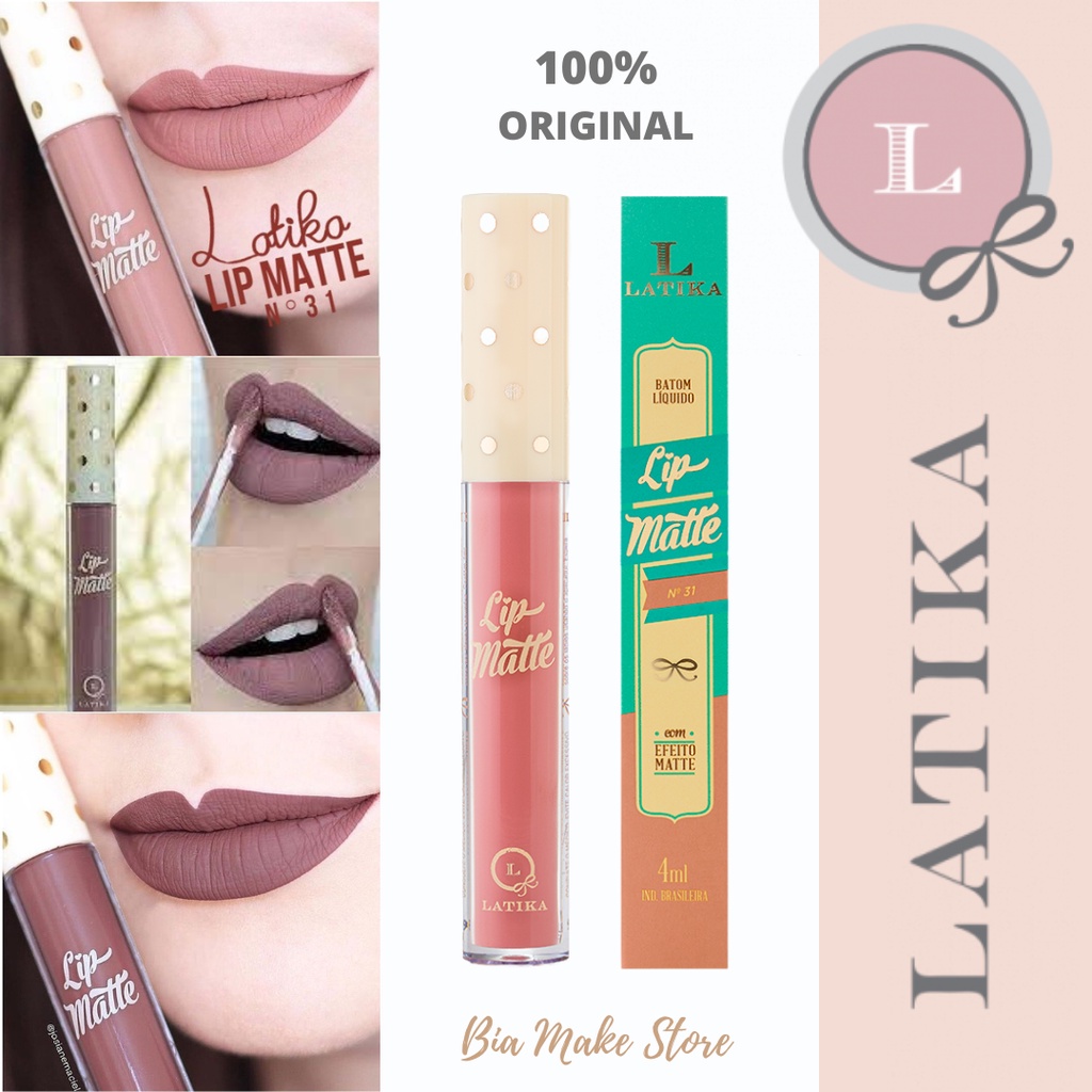 Batom Liquido Lip Matte Latika Tons De Nude Shopee Brasil