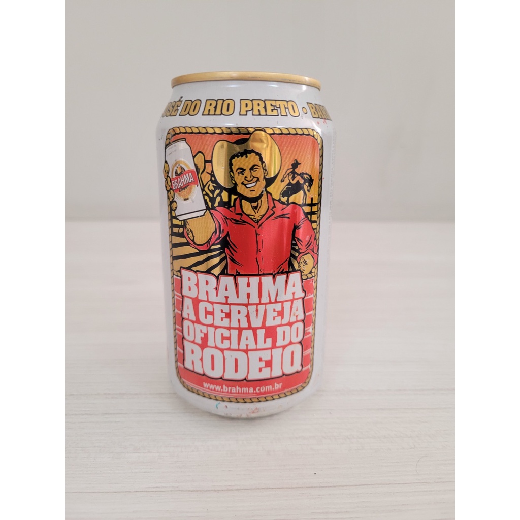 lata coleção cerveja Brahma A cerveja Oficial do Rodeio (2005) - 350ml ...