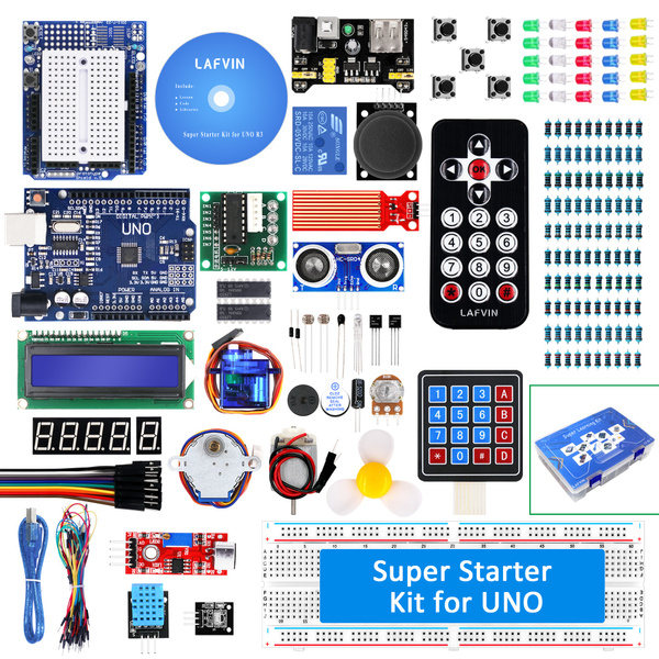 Lafvin Super Starter Kitde Iniciação Para Projetos Uno R3 Arduino Com Cd Tutorial Shopee Brasil 0638