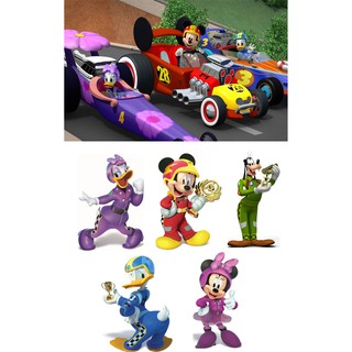 KIT DISPLAYS MICKEY SOBRE RODAS 5 PEÇAS + PAINEL