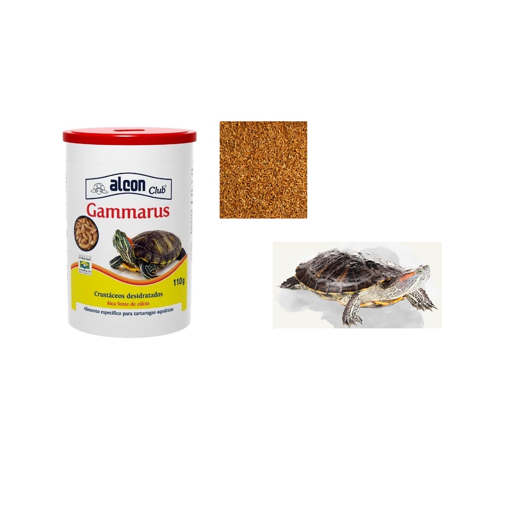 Alcon Gammarus Ração Para Tartarugas Aquáticas 28g | Shopee Brasil