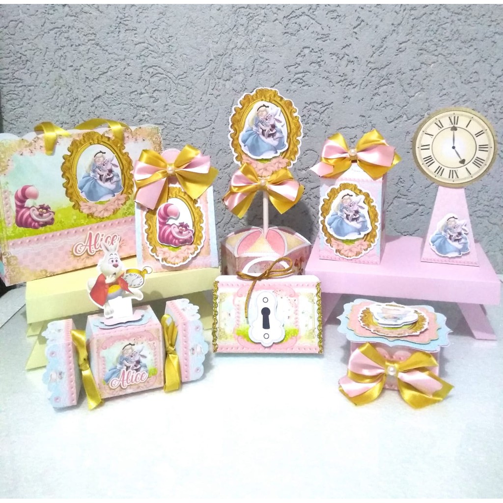 Kit 50 Lembrancinhas Personalizadas Alice no Pais das Maravilhas ...