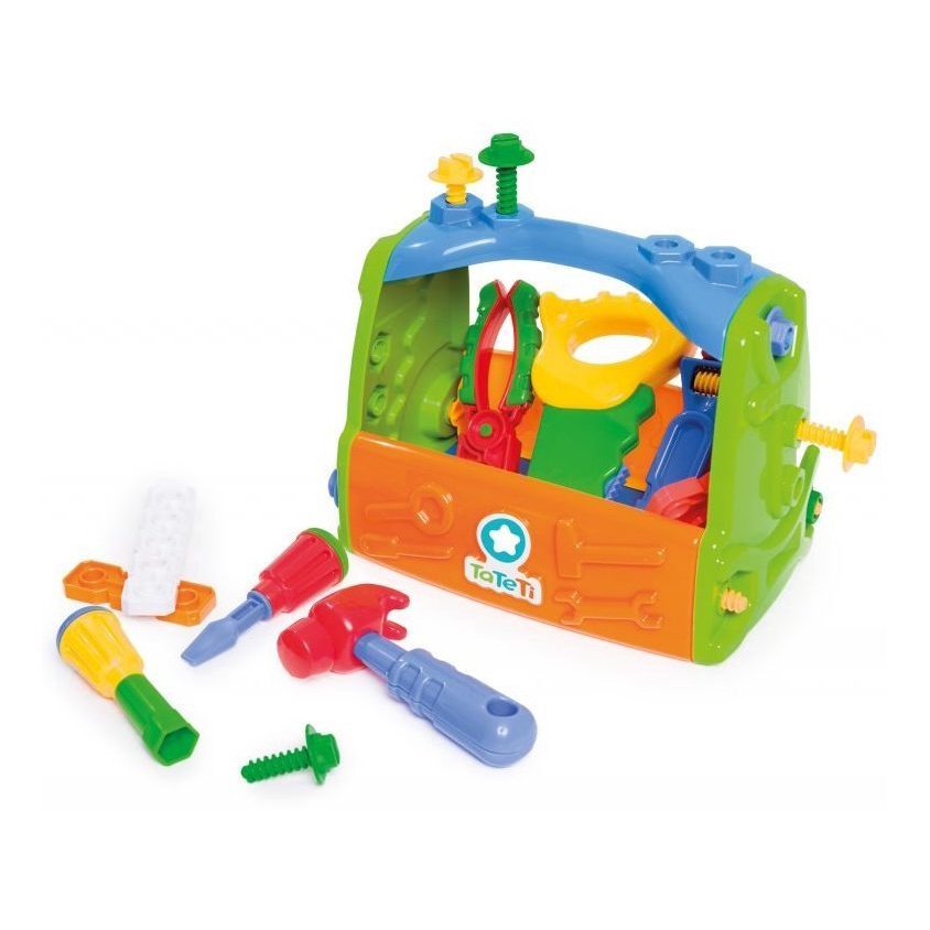 Caixa De Ferramentas De Brinquedo infantil Maleta Calesita 18 Pçs -  Brinquedo Menino 3 anos +