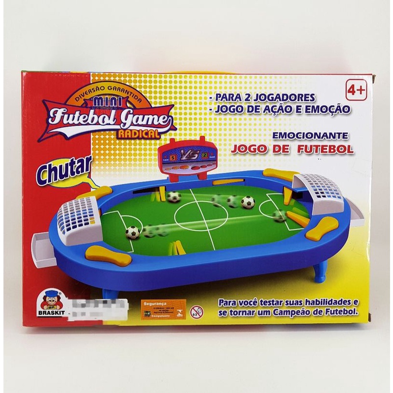 Mini Jogo De Futebol Com Lançador De Bolas Com 7 Peças - Alfabay