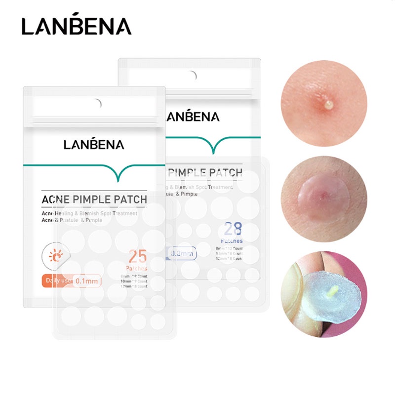 LANBENA Patch De Uso Diário Acne 0.1mm Noturno Remendo 0.3mm Pimple ...