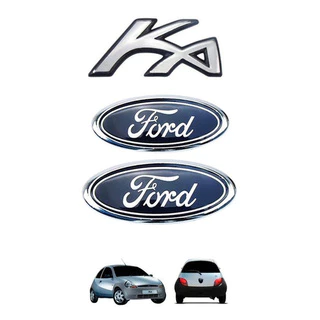 Emblemas Kit Do Ford Ka + Grade + Mala 1997/2004 