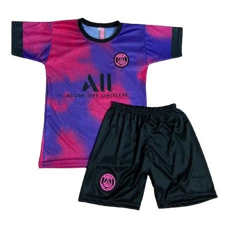 Conjunto de time Infantil Uniforme Camisa e Bermuda