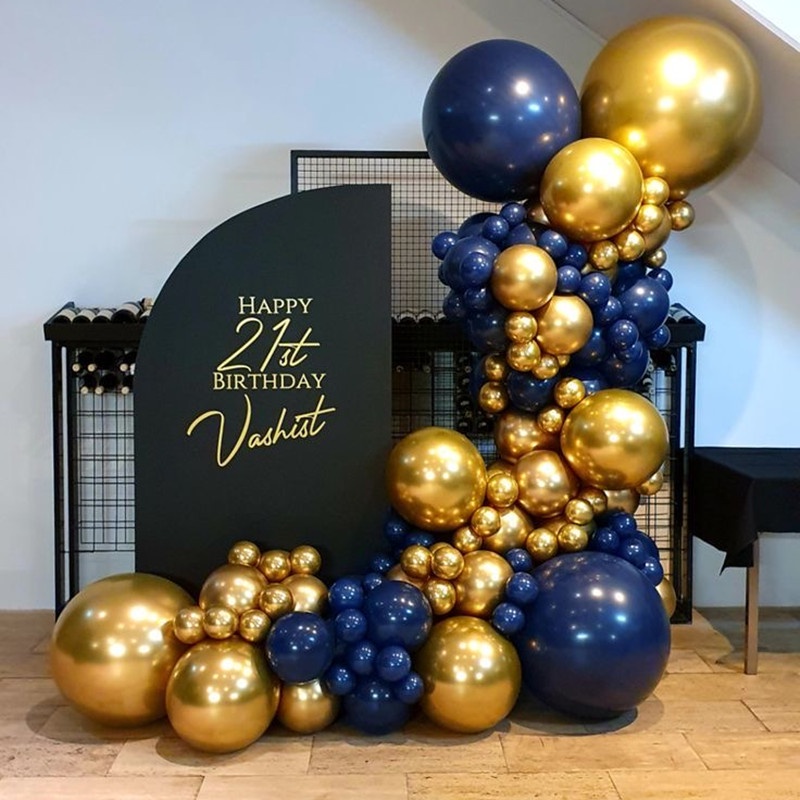 Balão 16 Polegadas Metálico Aluminio 10 Unidades Látex | Shopee Brasil