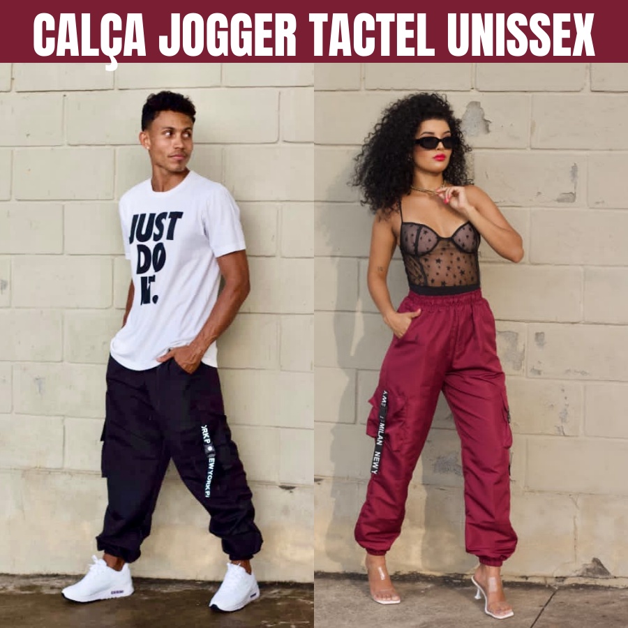 Calça Feminina Jogger Calça Masculina Jogger Calça Tactel Unissex Calça  Cargo Calça Estilo Hip Hop