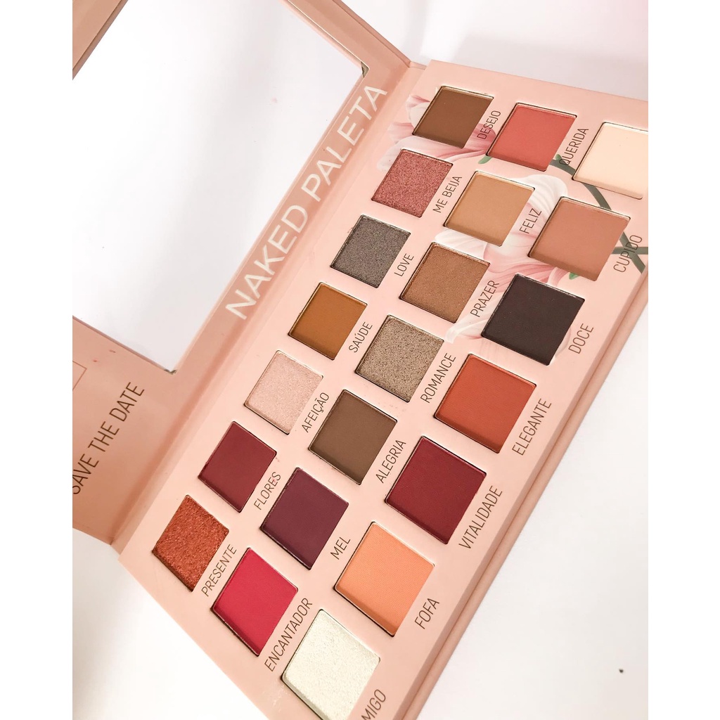 Paleta Naked Save The Date Febella Makeup Paleta De Sombras Shopee Brasil 1350