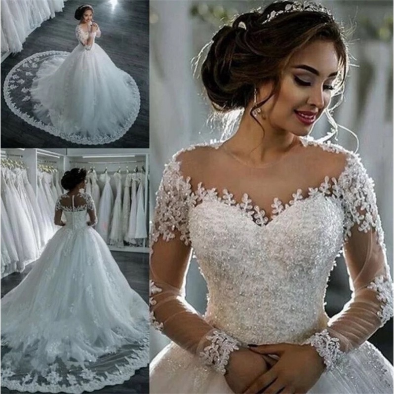 Vestido de Noiva Estilo Princesa Rodado