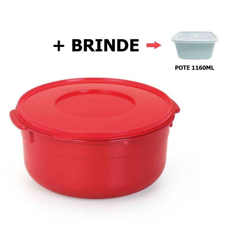 Kit 2 Potes Tapower Tupperware Tapoer Grande Hermético 9,5 Litros ...