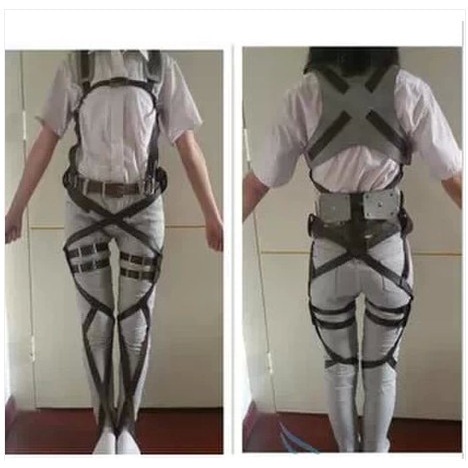 Ataque Em Titã Anime Japonês Shingeki Não Kyojin Recon Corps Harness Cintos Hookshot Cosplay Ajustáveis