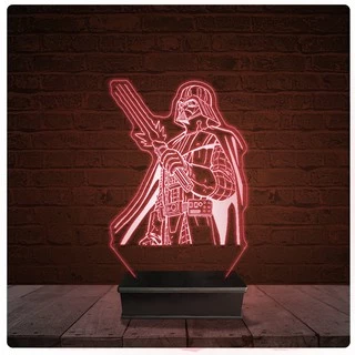 Abajur Luminária Acrílico Led - Darth Vader Star wars 02