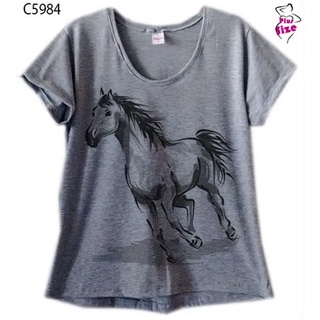 Blusa Feminina Plus Size Cavalo Country Moda C5984