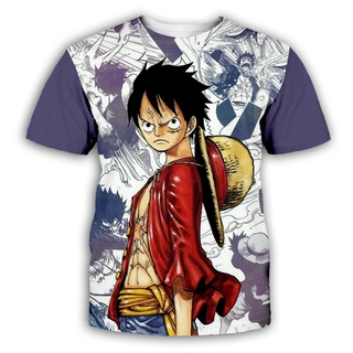 New Bonito One Piece T-shirt das Crianças Verão Bonito Jogo Luffy 3D Print  Moda Harajuku Casual Roupas de Manga Curta 4-14 Anos - AliExpress