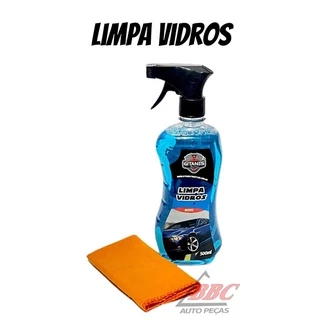 Limpa Vidros Gitanes Removedor De Manchas Vidros Automotivos Espelhos Vitrines + Flanela