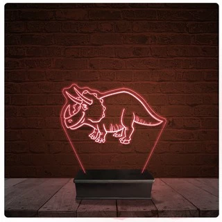 Abajur Luminária Acrílico Led - Dinossauro 10