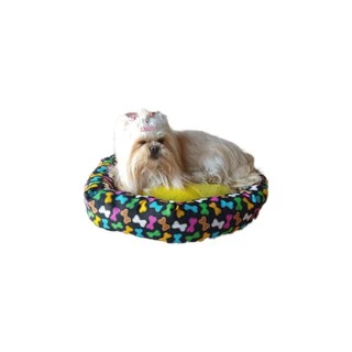 Cama Para Cachorro Caminha Redonda Pet com Zíper Pequeno porte Várias Estampas