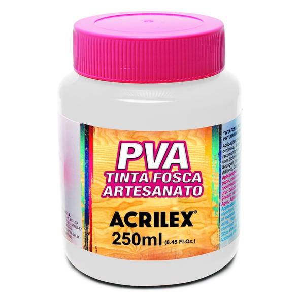 Gesso Acrilico Para Artesanato 250ml Acrilex Cor Branco