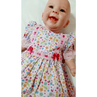 ROUPA Vestido Conjunto para Boneca Tipo Bebê Reborn (BONECA NÃO INCLUSA)