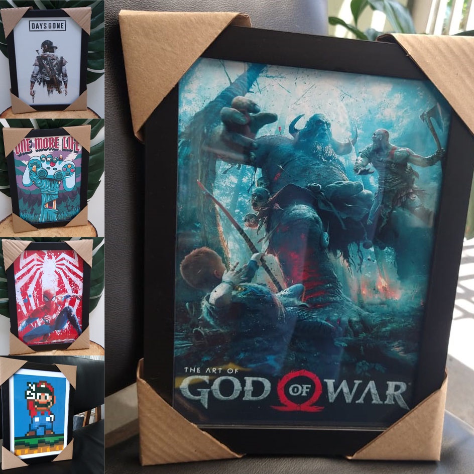 Quadrinhos Decorativos - Games - MDF - QUALIDADE PREMIUM - Plaquinhas -  JOGOS, VIDEOGAME, GOD OF WAR, THE LAST OF US, CALL OF DUTY, ELDEN RING, RED  DEAD REDEMPTION - Escorrega o Preço