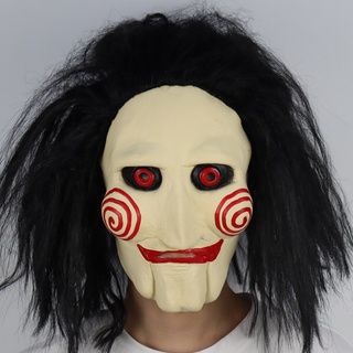 Máscara Jogos Mortais Jigsaw Branca - Extra Festas